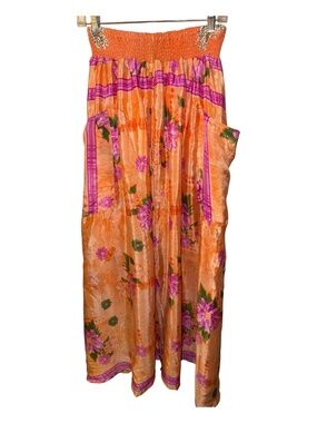 NWT Kantha Bae Sari Rasgulla Maxi Skirt O/S Cargo